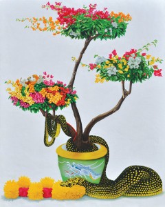 'Grafted Soil', 2009. Oil on linen. 150 x 100 cm.