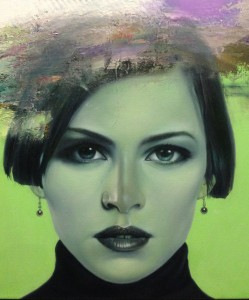 Weight of the World, acrylic and oil on canvas, Bruce Pashak
