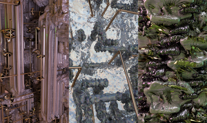 Stills from Untitled video, 3 channel colour video, 9:16, 2016