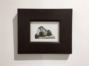 Drapery Studies 2, collage, 2016, 12.7 x 17.78 cm