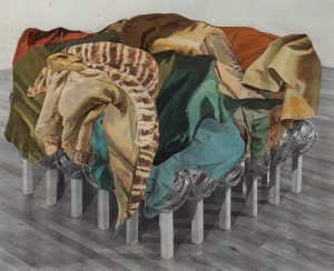The Found _ The Constructed The Fact _ The Fiction The Personal _ The Public N.5, 2017, collage, 10 x 13 cm