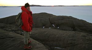 Portrait of Stephen Eastaugh in Antarctica