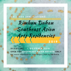 Open Call: Southeast Asian Arts Residency 2019 [CLOSED]